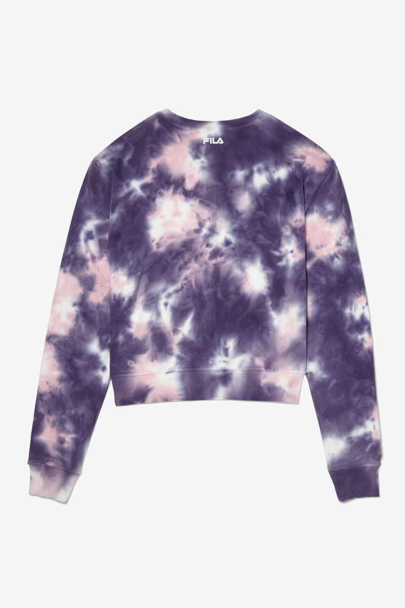 Fila Ashley Tie Dye Sweatshirt Purple / Pink | kwqUzoUGU9B