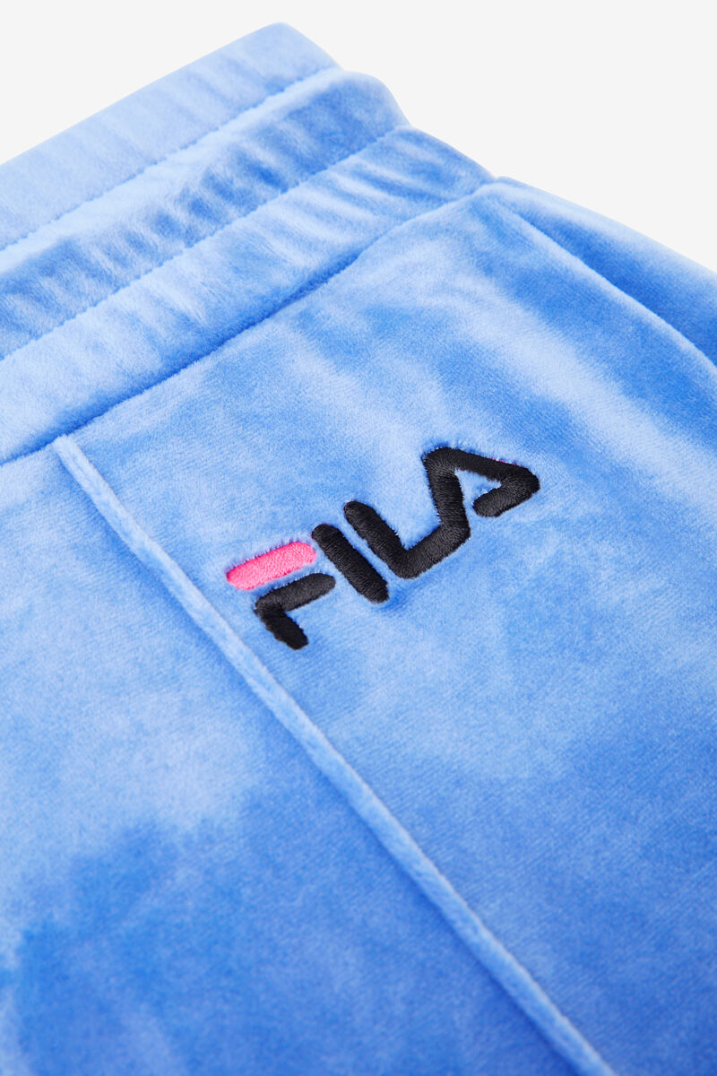 Fila Astrid Velour Pant Blue / Black | DWqO3wTQ5P7