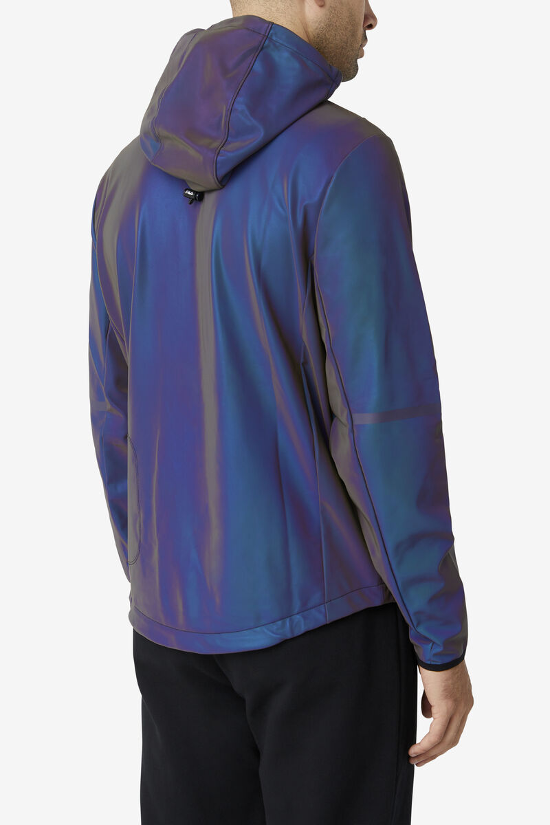 Fila Atticus Reflective Wind Jacket Dark Blue | if4inR3ixb1