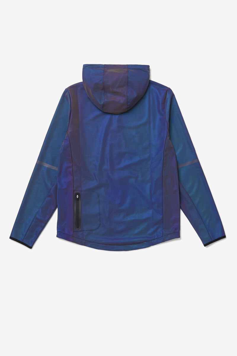 Fila Atticus Reflective Wind Jacket Dark Blue | if4inR3ixb1