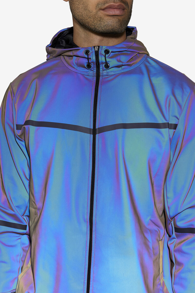 Fila Atticus Reflective Wind Jacket Dark Blue | if4inR3ixb1