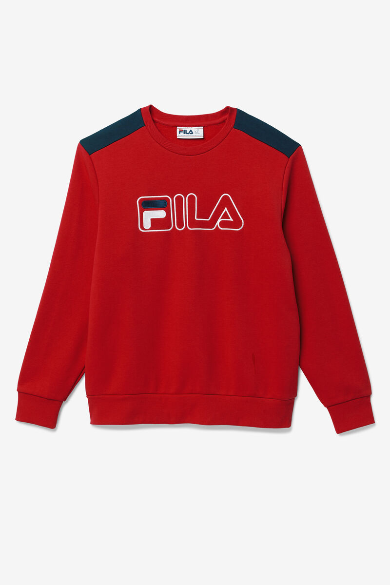 Fila Basil 2 Crew Red / Navy / White | mInEHbyQjzx