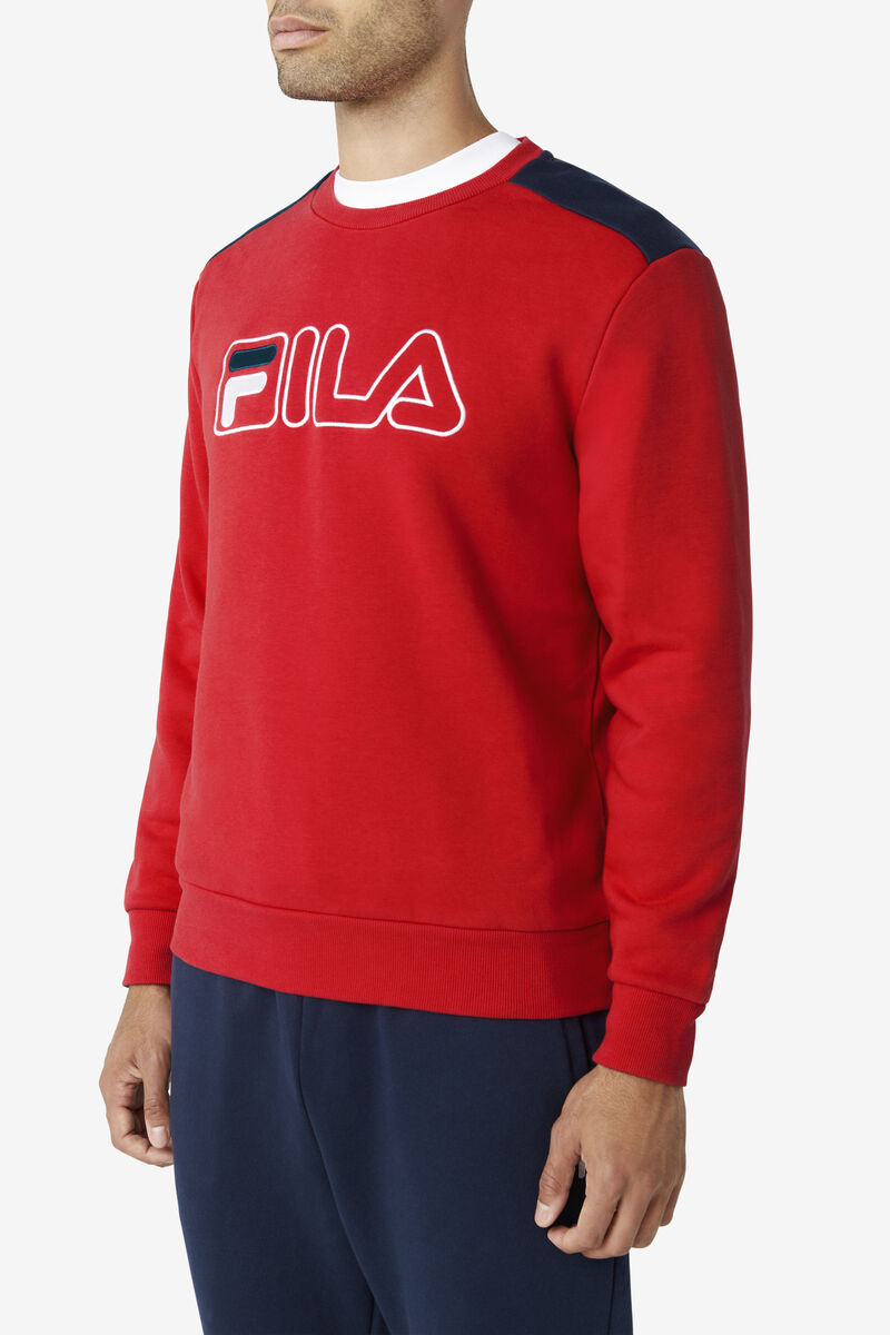 Fila Basil 2 Crew Red / Navy / White | mInEHbyQjzx