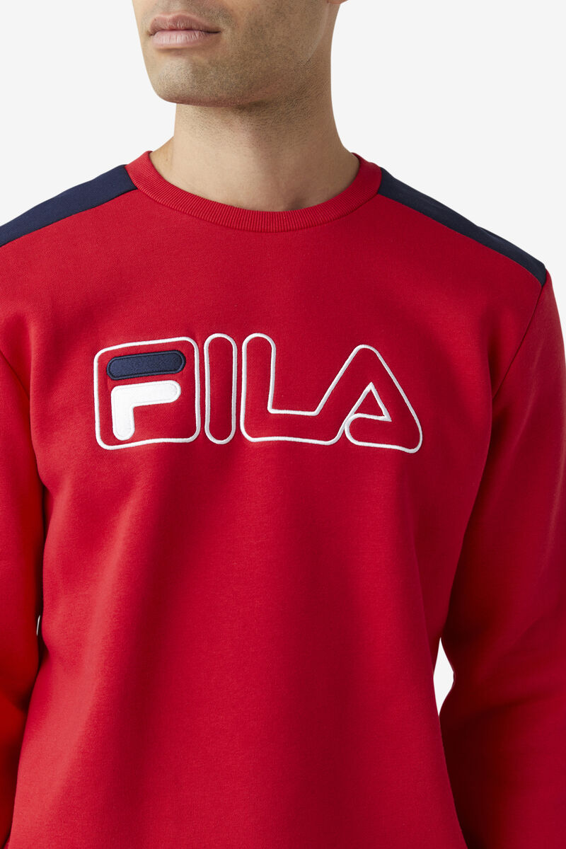 Fila Basil 2 Crew Red / Navy / White | mInEHbyQjzx