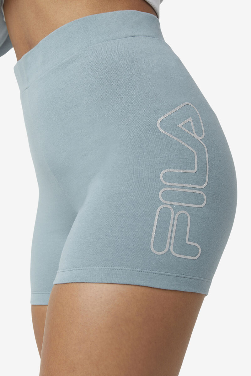 Fila Beatriz High Waist Bike Shorts Silver | ulCNq5taJts