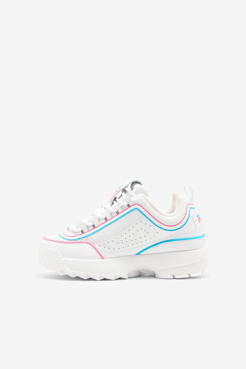 Fila Big Disruptor 2 Contrast Piping White / Pink / Blue | yfAGE3WYslO