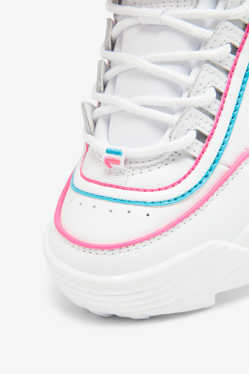 Fila Big Disruptor 2 Contrast Piping White / Pink / Blue | yfAGE3WYslO