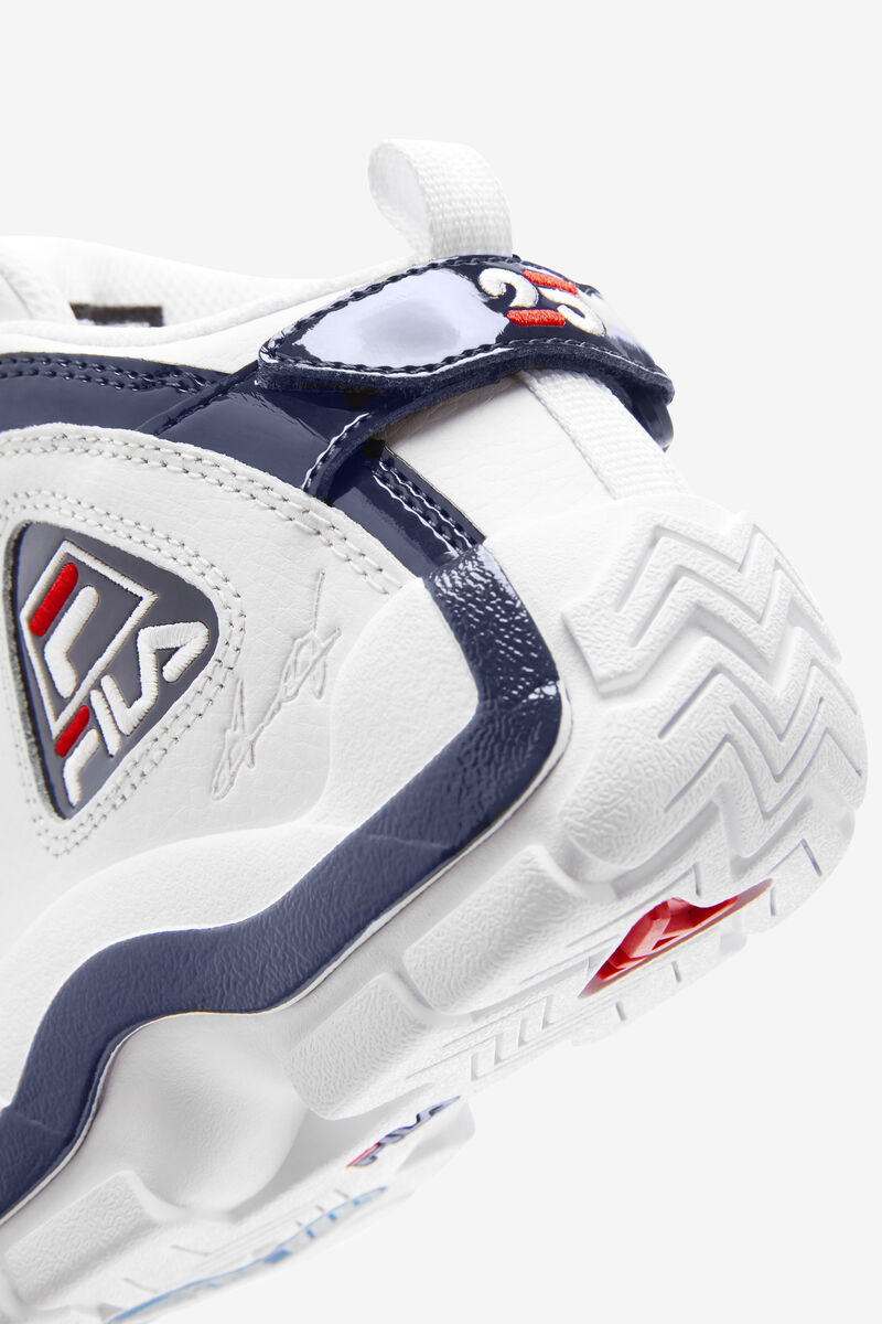 Fila Big Grant Hill 2 25th Anniversary Edition White / Navy / Red | 36ASlCMUROB