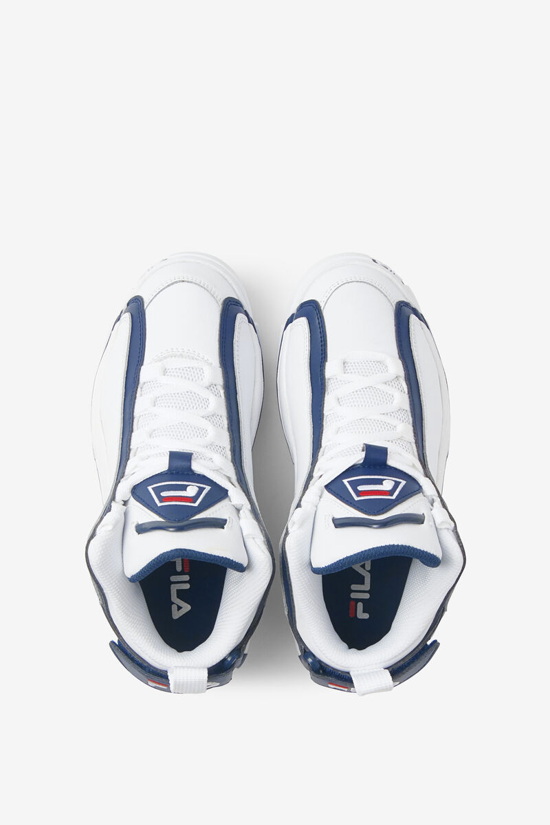 Fila Big Grant Hill 2 White / Navy / Red | leNfj1Uamsa