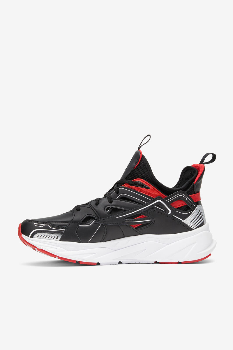 Fila Black & Red Hallasan High Top Sneakers | Fila Black / Red / White | bh6Wyn4MpOY