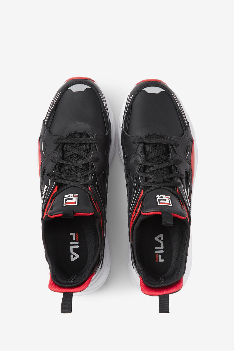 Fila Black & Red Hallasan High Top Sneakers | Fila Black / Red / White | bh6Wyn4MpOY