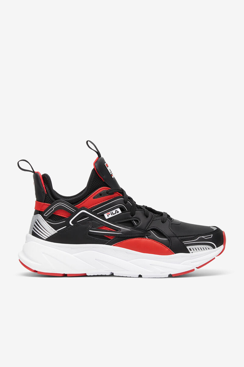 Fila Black & Red Hallasan High Top Sneakers | Fila Black / Red / White | bh6Wyn4MpOY