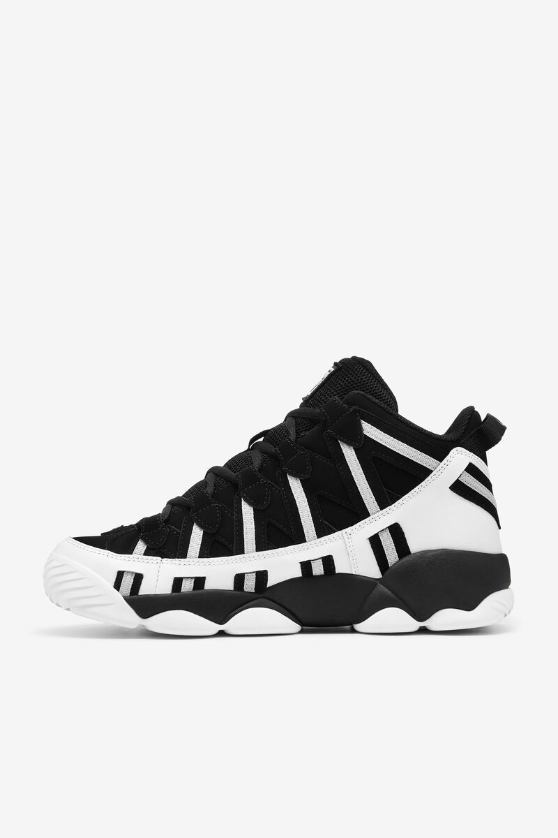 Fila Black Stackhouse Spaghetti Sneaker | Fila White / Black / Metal Silver | D5LwYD2o1W6