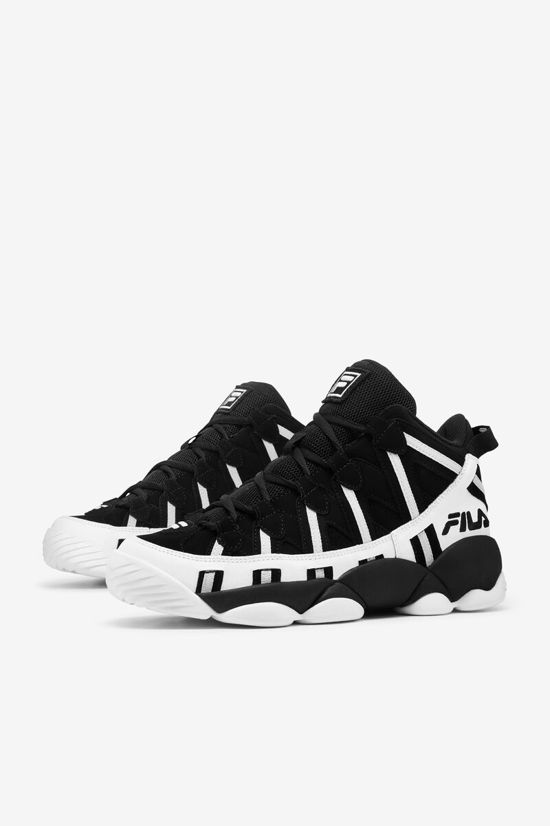 Fila Black Stackhouse Spaghetti Sneaker | Fila White / Black / Metal Silver | D5LwYD2o1W6