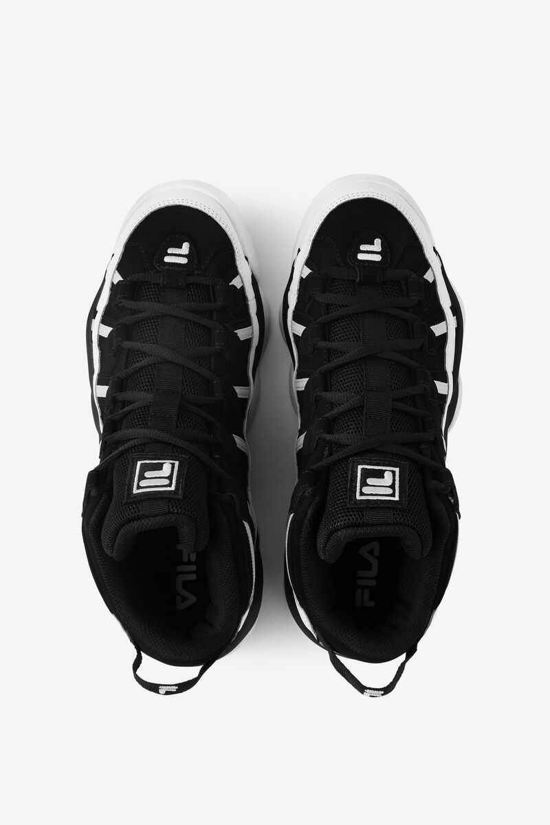 Fila Black Stackhouse Spaghetti Sneaker | Fila White / Black / Metal Silver | D5LwYD2o1W6