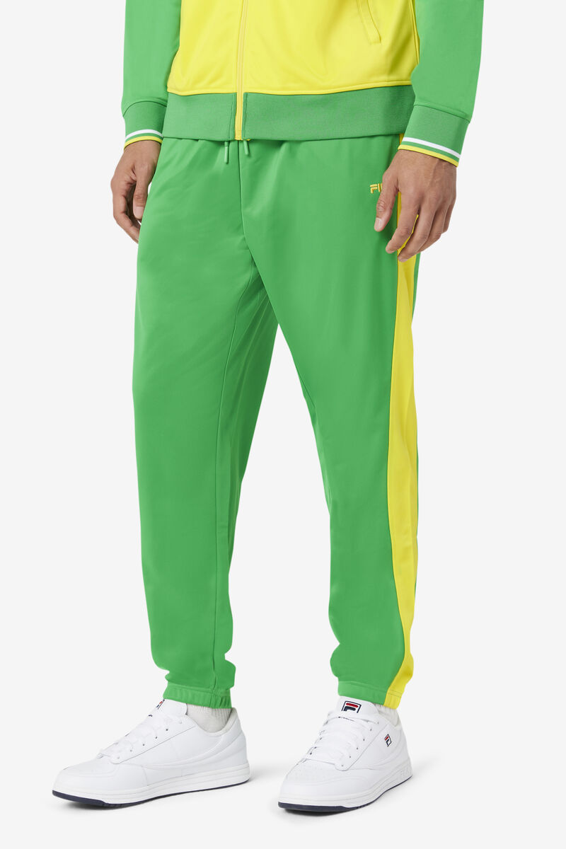 Fila Brazil Track Pant Green / Yellow | Kap5YUlQpog