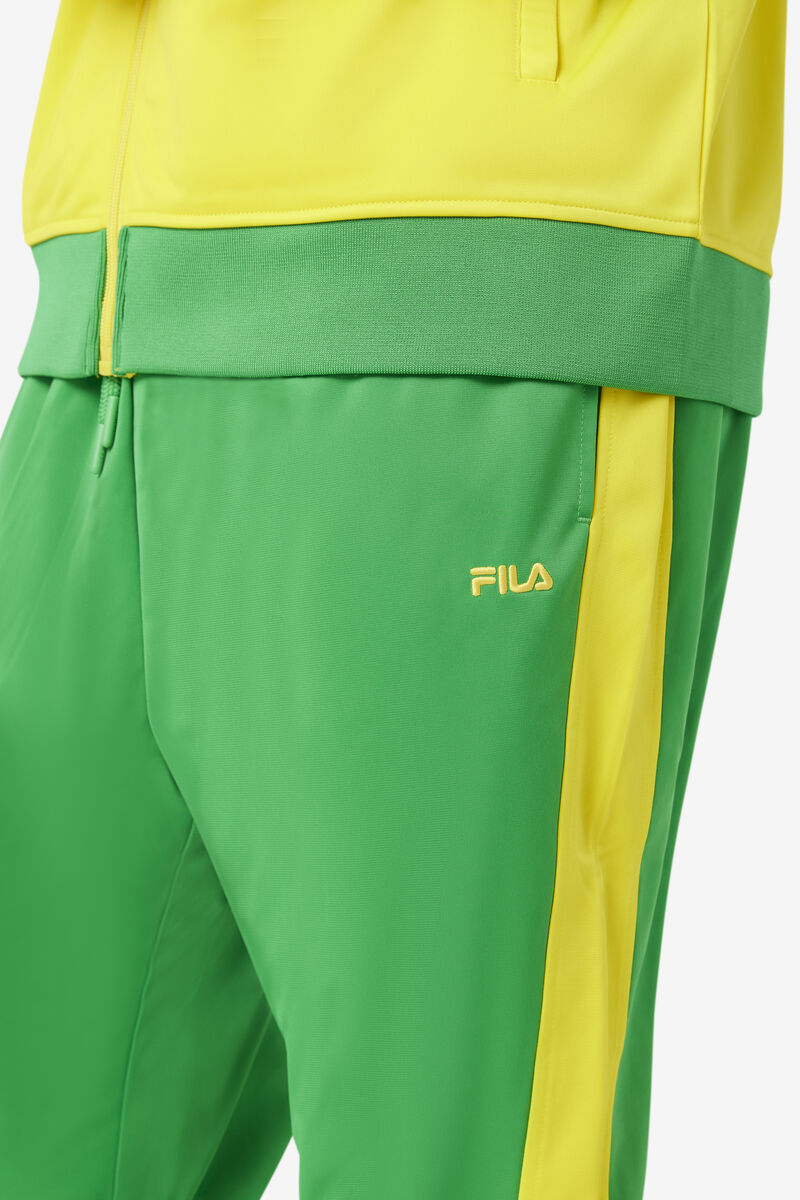 Fila Brazil Track Pant Green / Yellow | Kap5YUlQpog