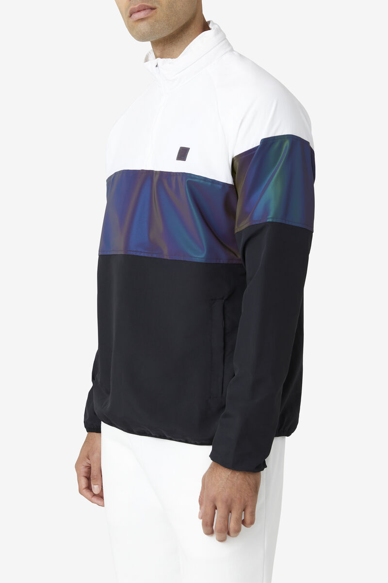 Fila Bryson Wind Jacket Black / White | pjtnMs6DQJE