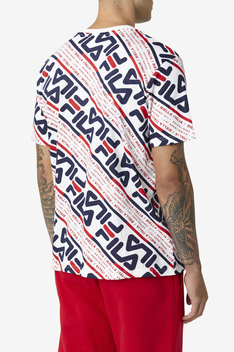 Fila Calvin White / Navy / Red | 4uKOUREBxWA