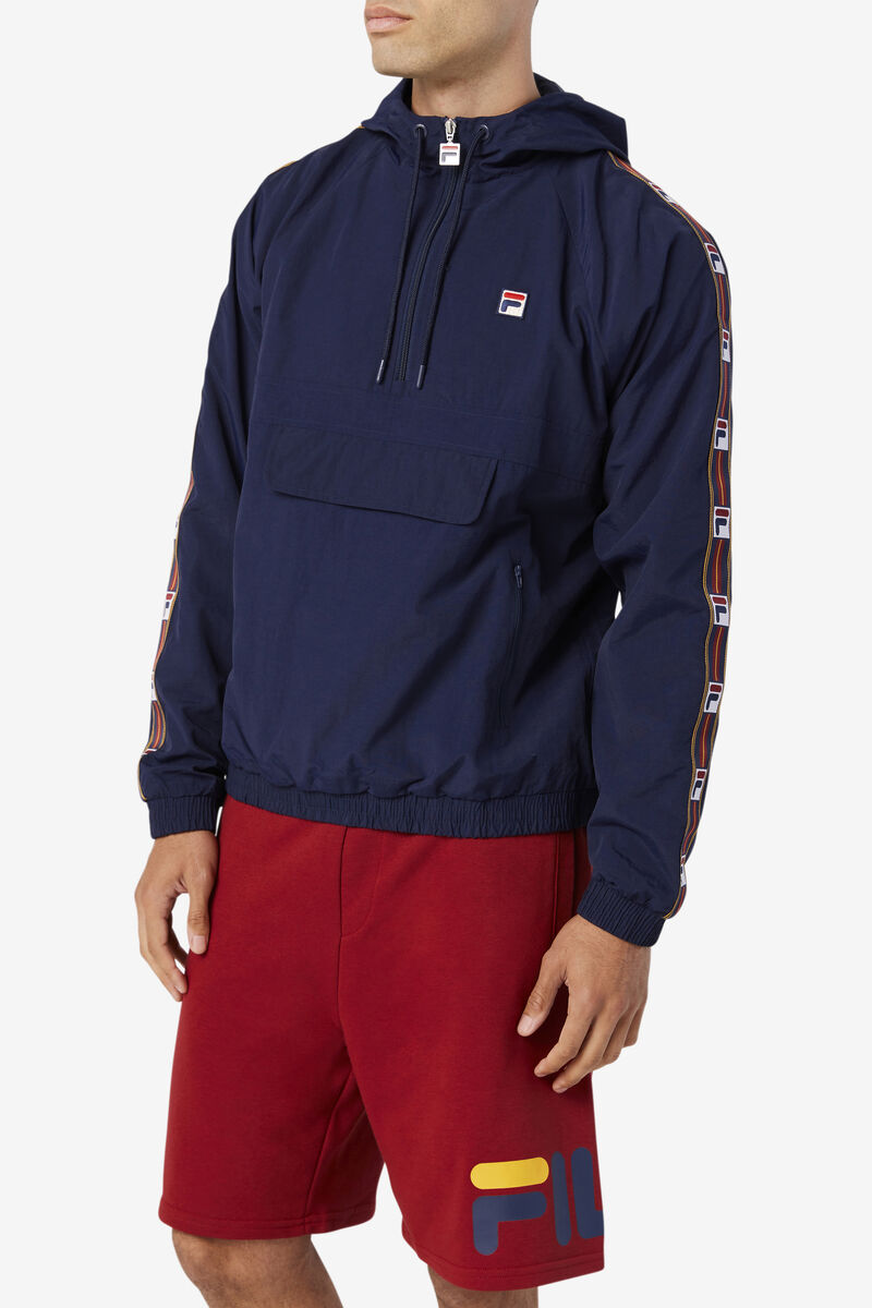 Fila Cameron 1/2 Zip Wind Jacket Navy | SqH6ZuSy9M1