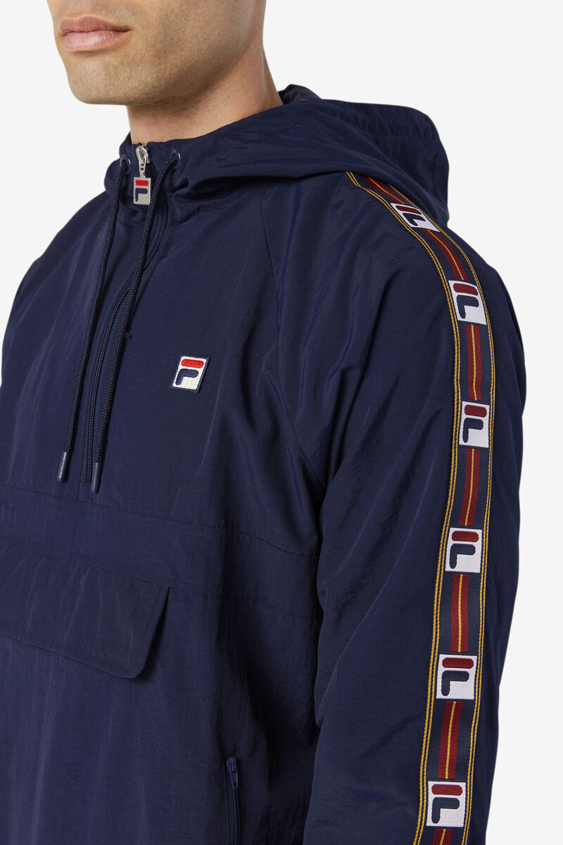 Fila Cameron 1/2 Zip Wind Jacket Navy | SqH6ZuSy9M1