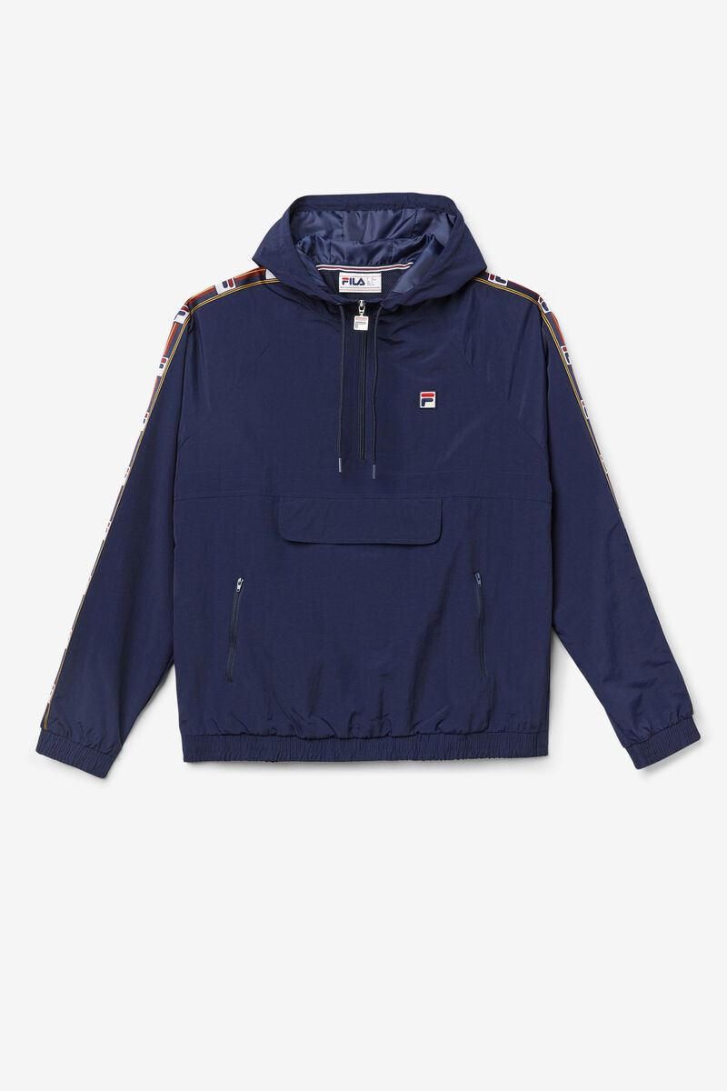 Fila Cameron 1/2 Zip Wind Jacket Navy | SqH6ZuSy9M1