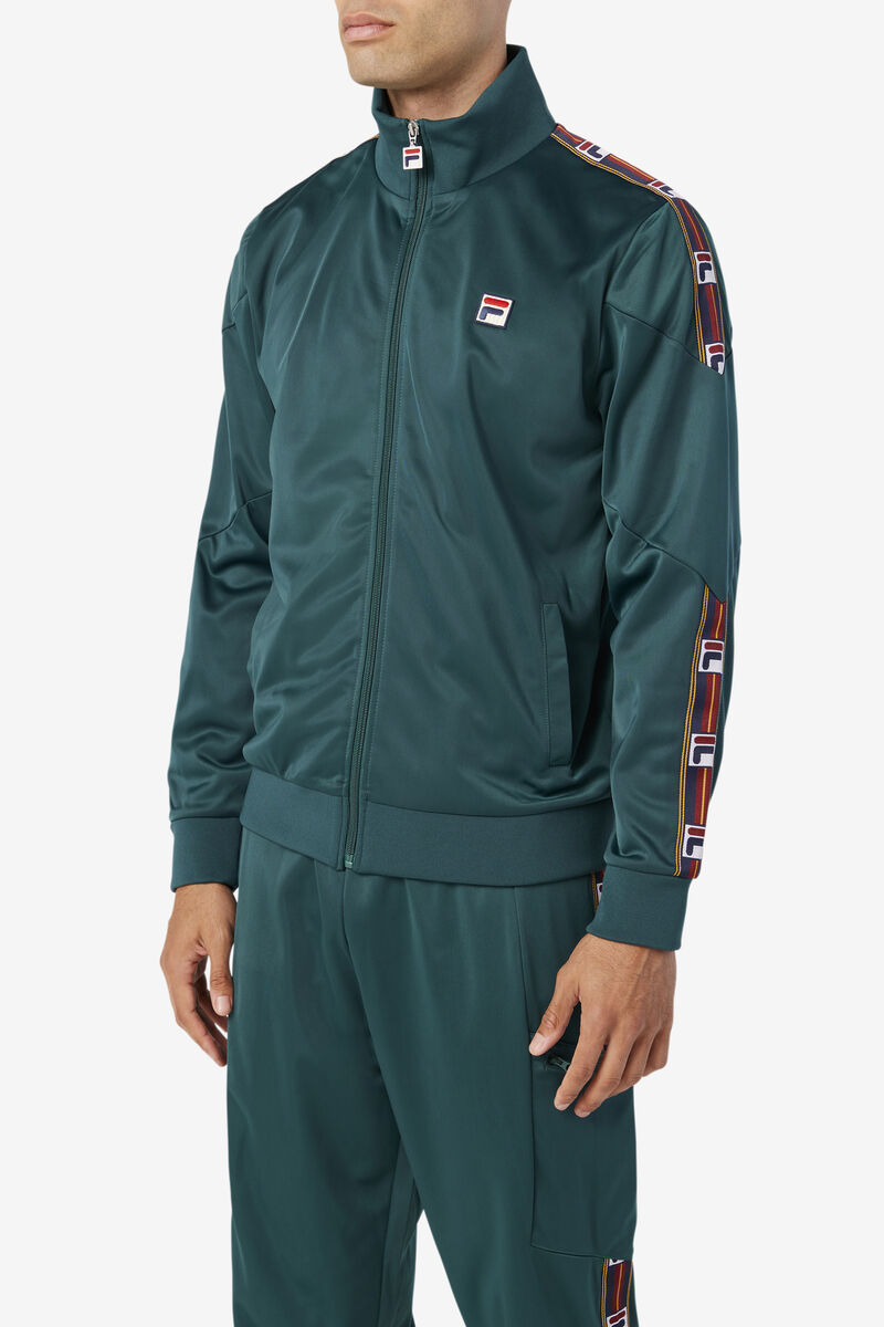 Fila Carson Track Jacket Green | FY6kZuuDcGh