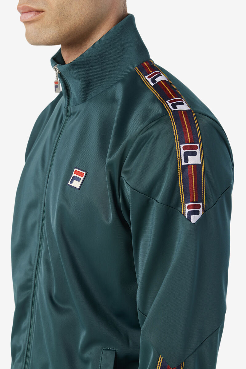 Fila Carson Track Jacket Green | FY6kZuuDcGh