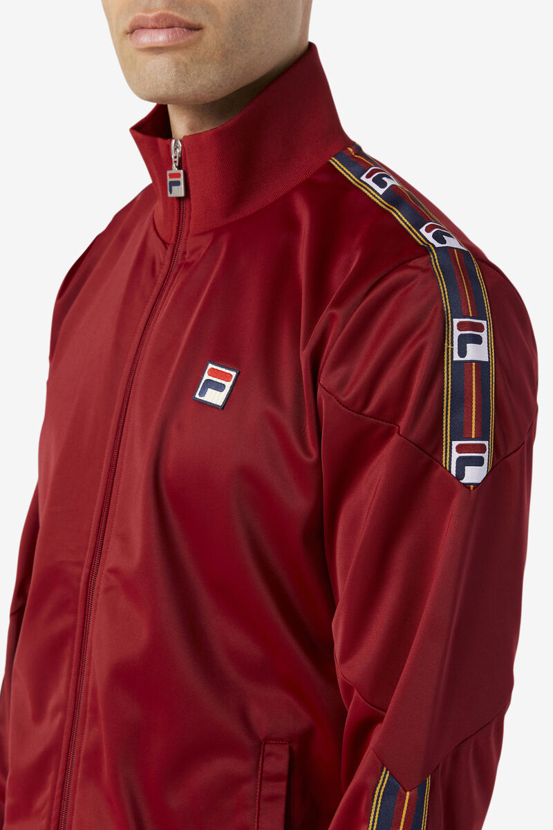 Fila Carson Track Jacket Red | e47YjO9XELb