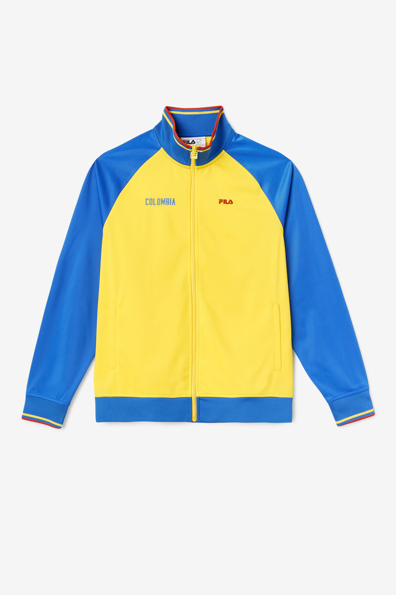 Fila Colombia Track Jacket Yellow / Blue / Red | OjmotghniCG