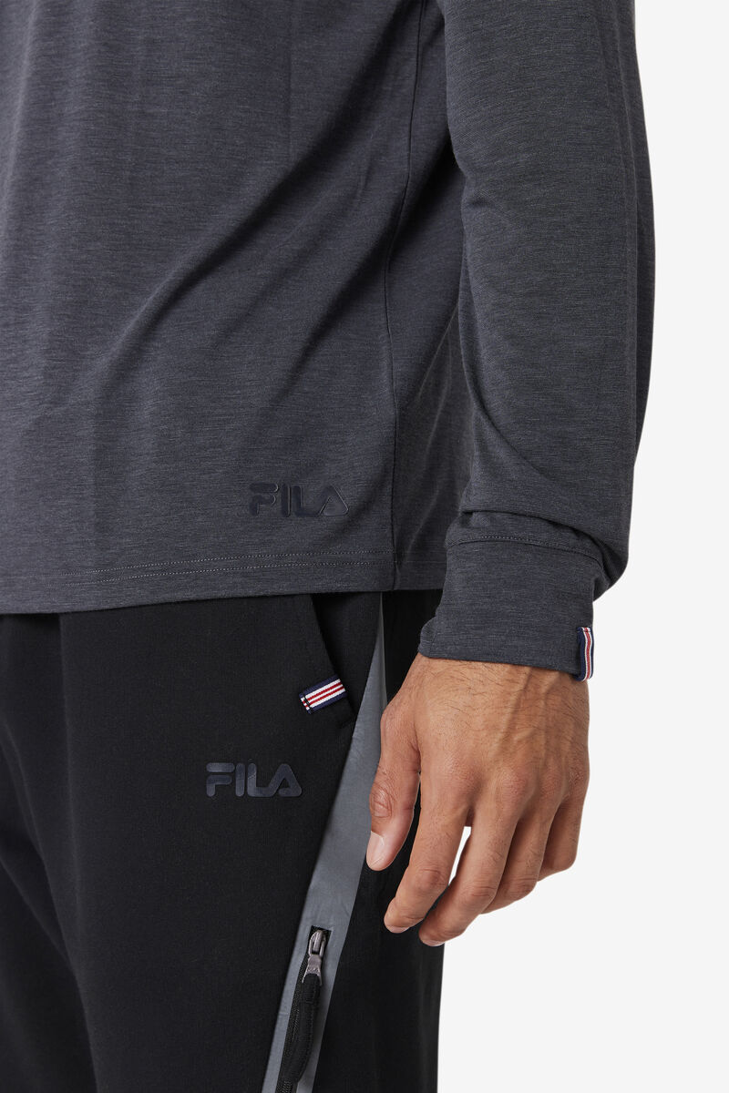 Fila Commuter Long Sleeve Black | ILTKH1DhOym