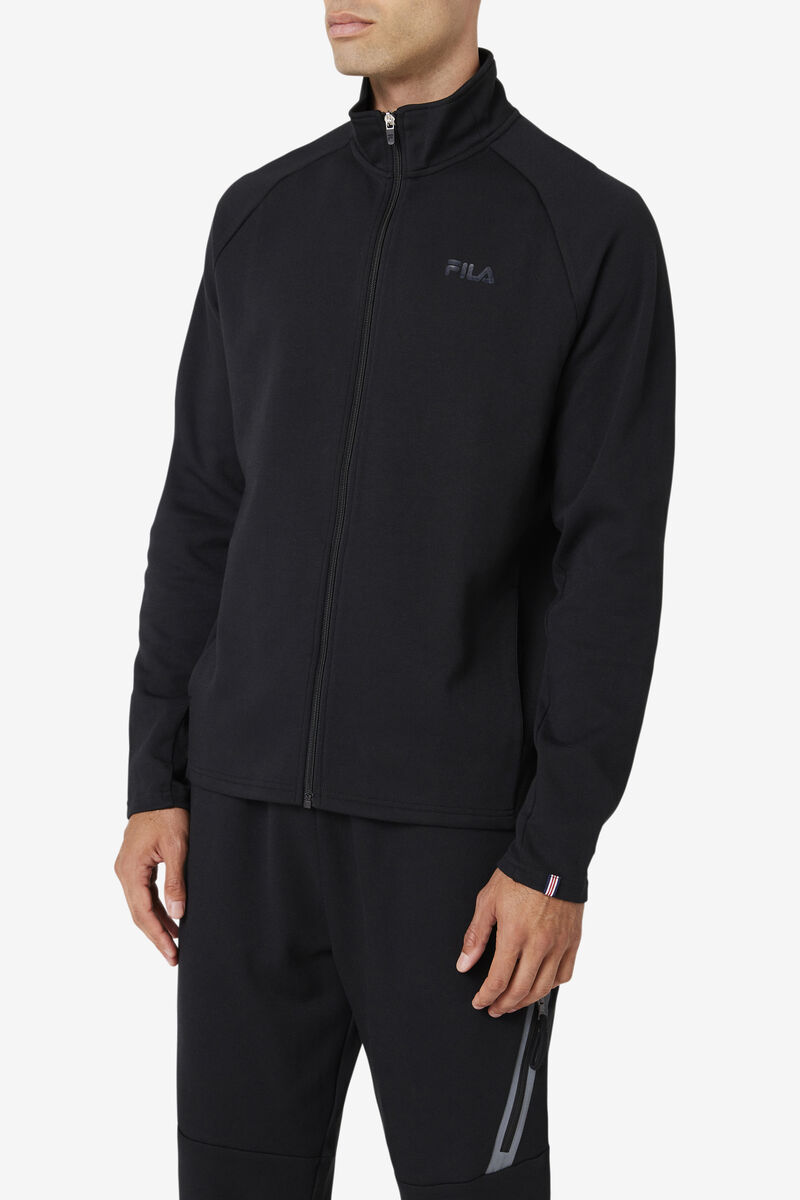 Fila Commuter Track Jacket Black | 1OSlmmwwcEp