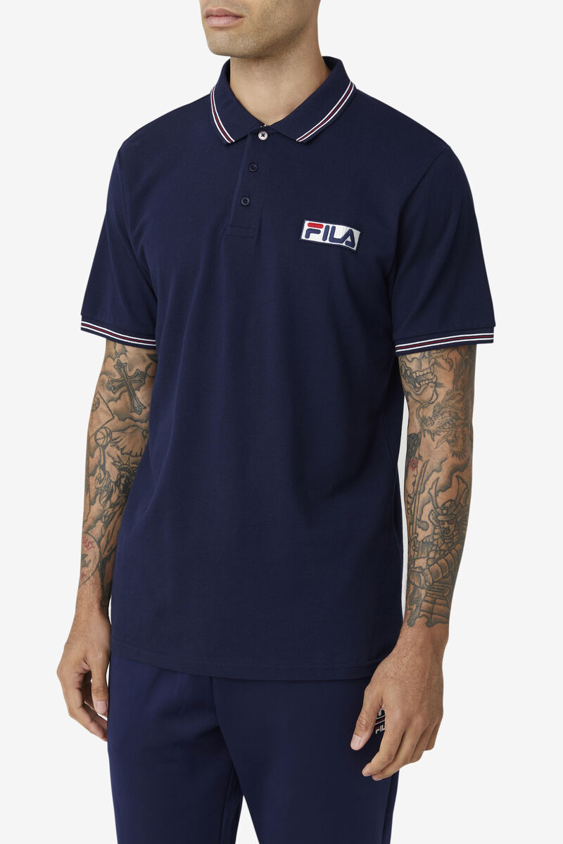 Fila Connell Polo Navy / White / Red | BVCxGK2tO6t