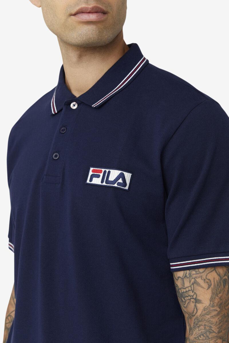 Fila Connell Polo Navy / White / Red | BVCxGK2tO6t