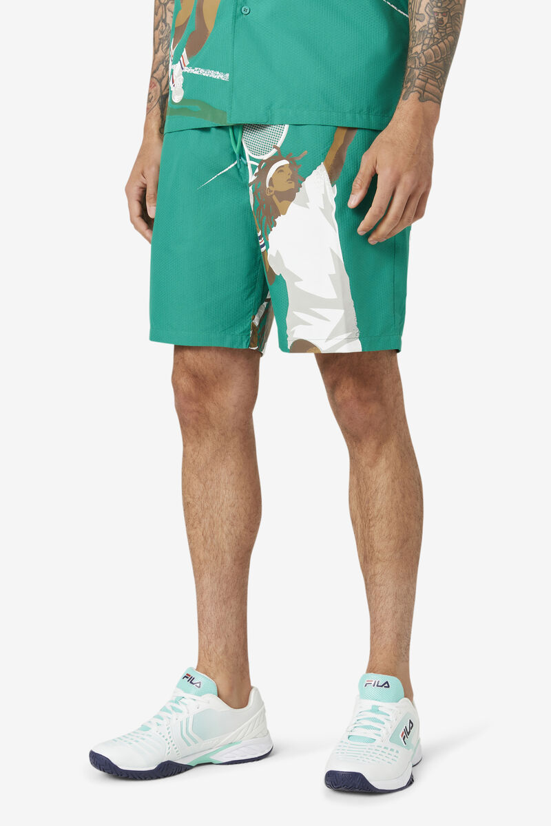 Fila Cook Seersucker Short Green | AQqzoz2oAwr