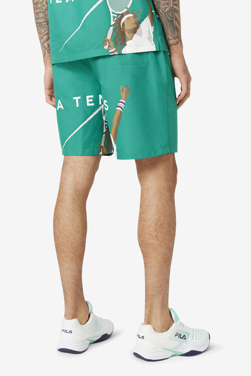 Fila Cook Seersucker Short Green | AQqzoz2oAwr