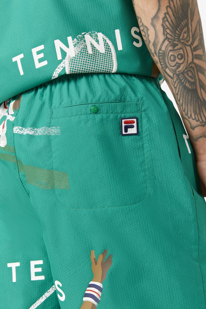 Fila Cook Seersucker Short Green | AQqzoz2oAwr