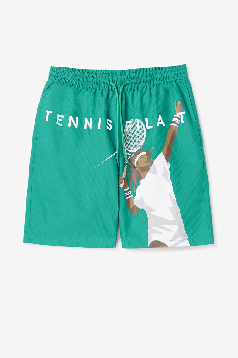 Fila Cook Seersucker Short Green | AQqzoz2oAwr