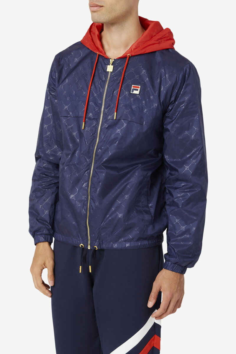 Fila Copper Hood Jacket Navy / Red | 3uIY9NLrBU3