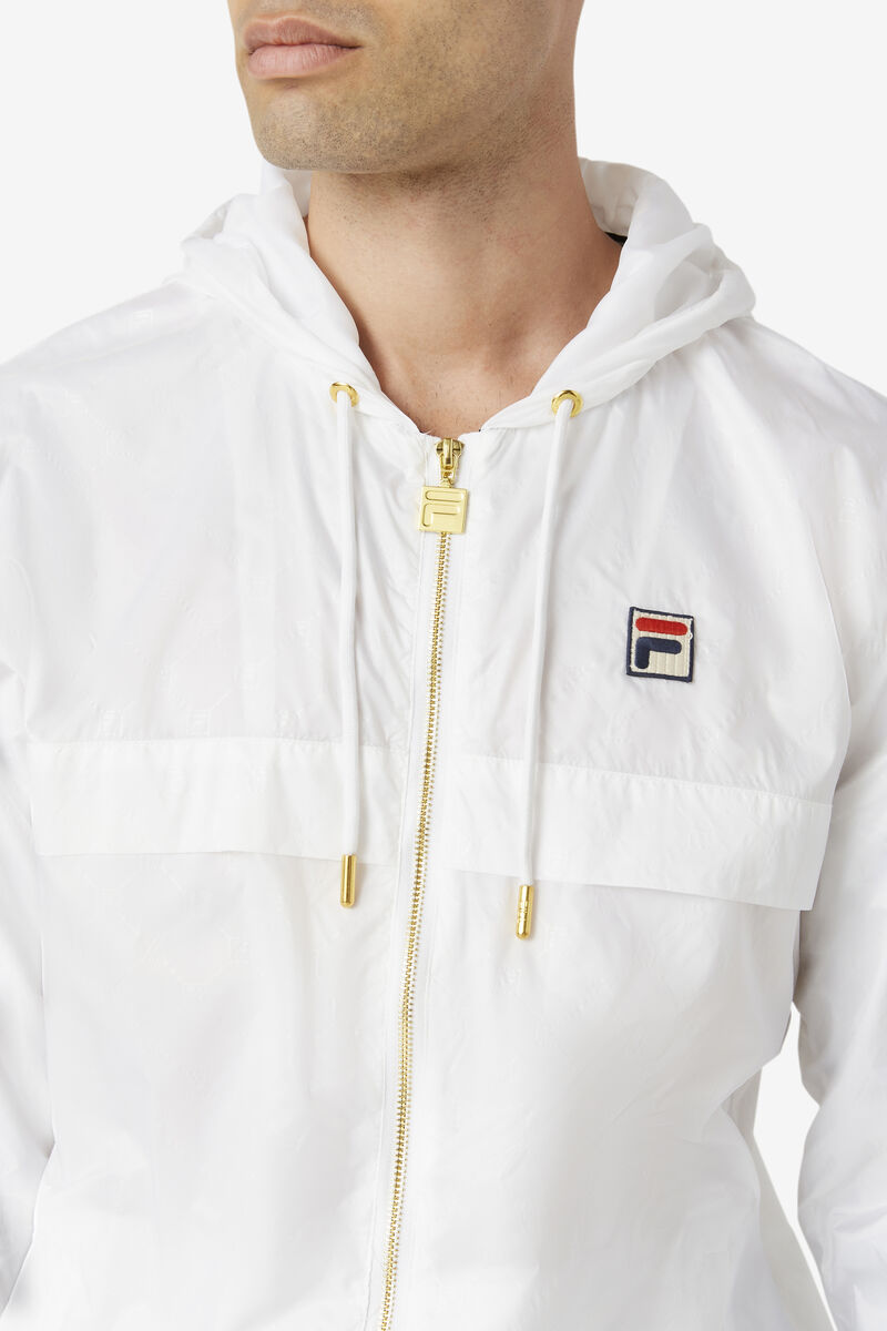 Fila Copper Hood Jacket White / White | 3iHTSeD2oVW