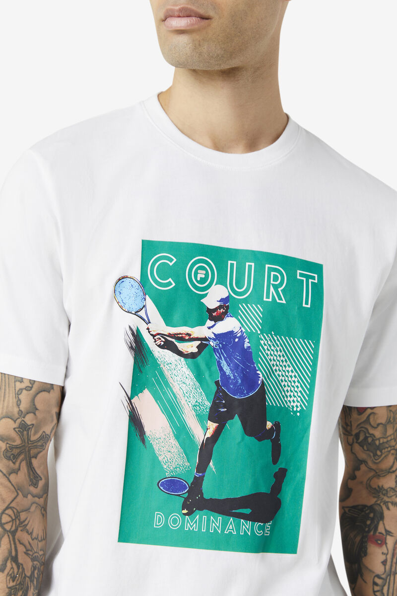 Fila Court Dominance White / Green | JihVaytor3J