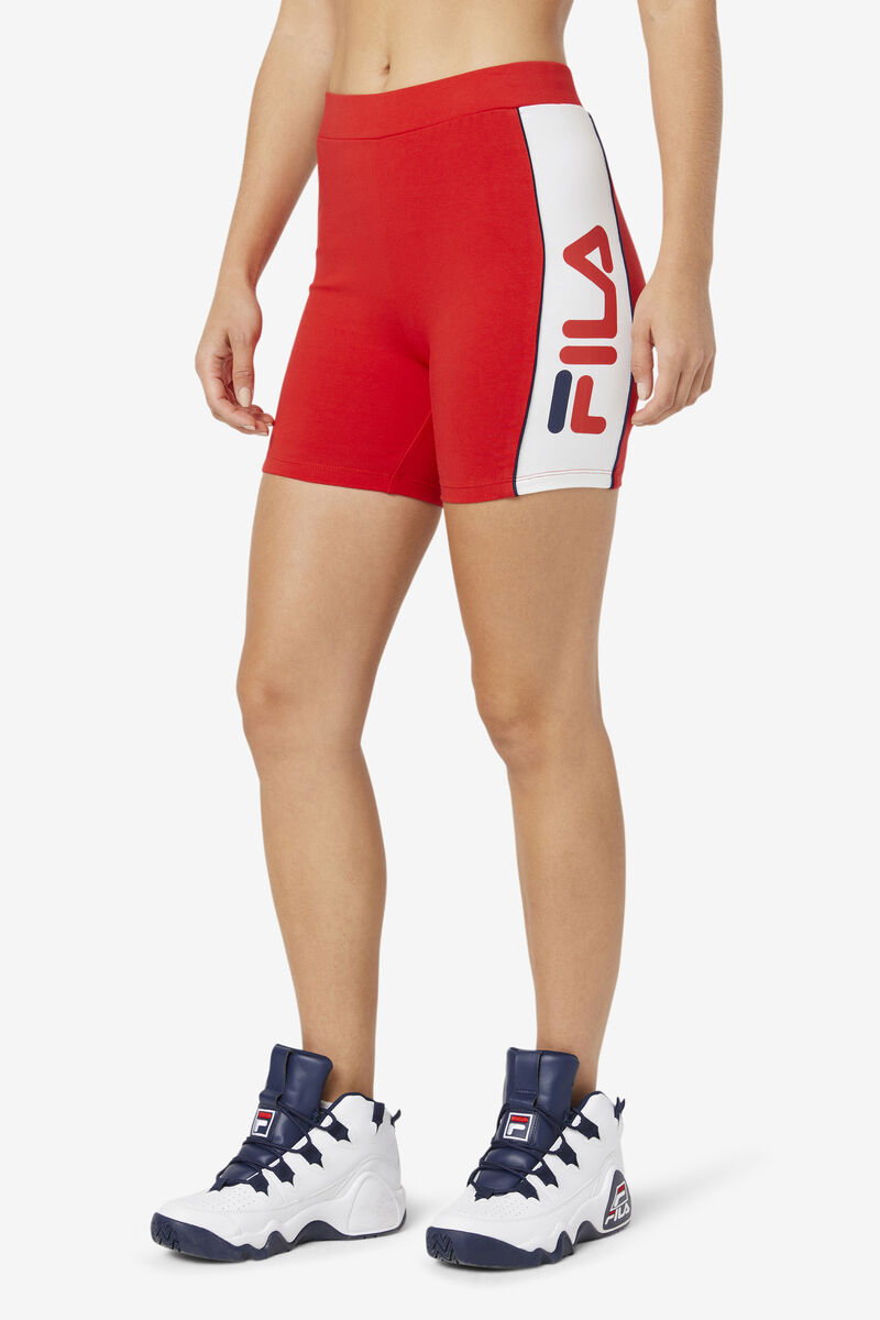 Fila Davina Bike Short Red | ZsZKAca3KCk