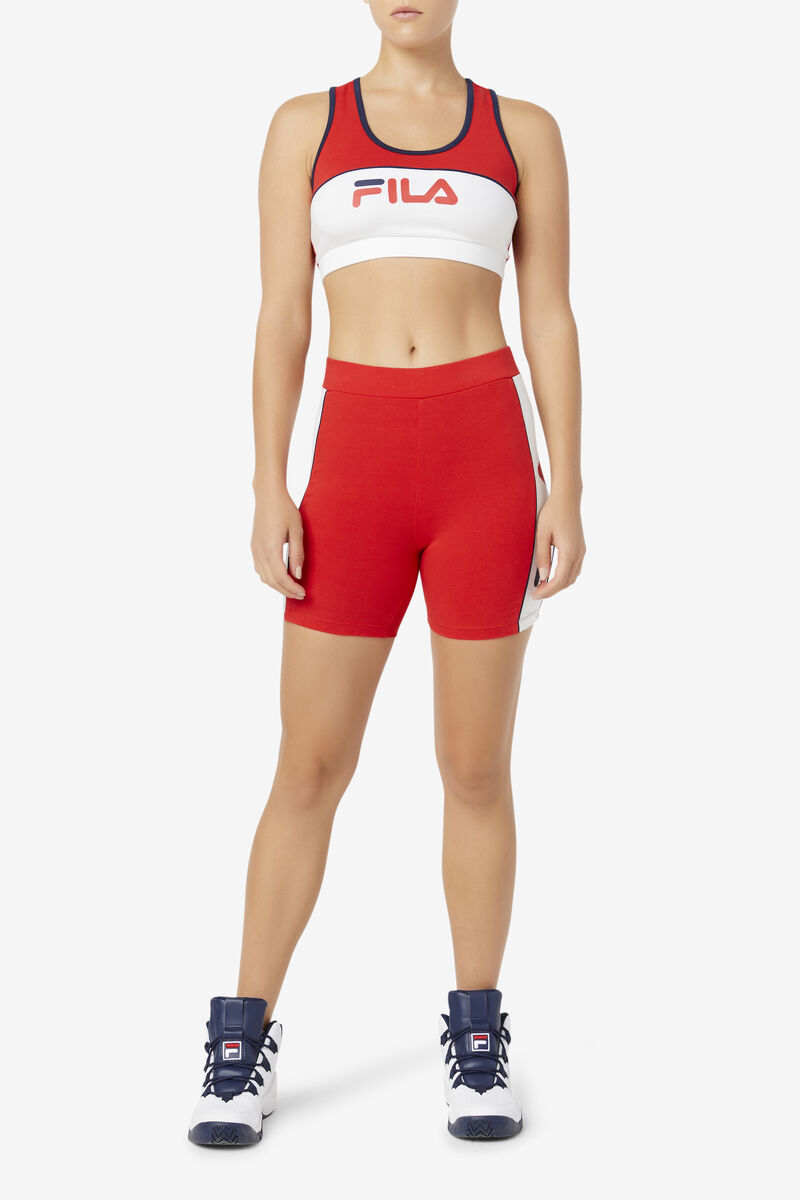 Fila Davina Bike Short Red | ZsZKAca3KCk