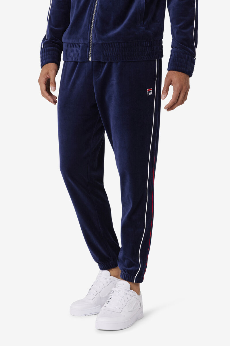 Fila Deverall Velour Pant Navy / White / Red | rsI4E4iAJde