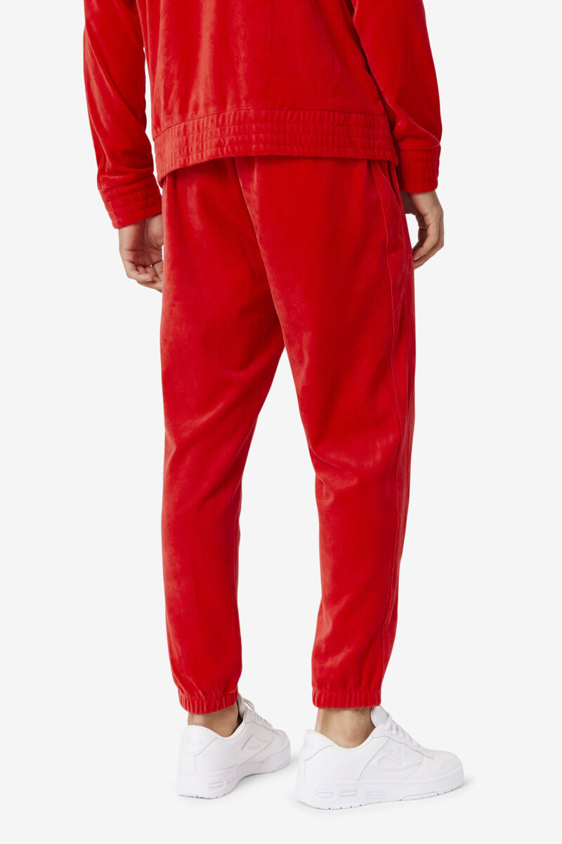 Fila Deverall Velour Pant Red | df9WpZaWSA3