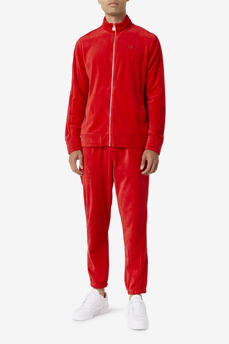 Fila Deverall Velour Pant Red | df9WpZaWSA3