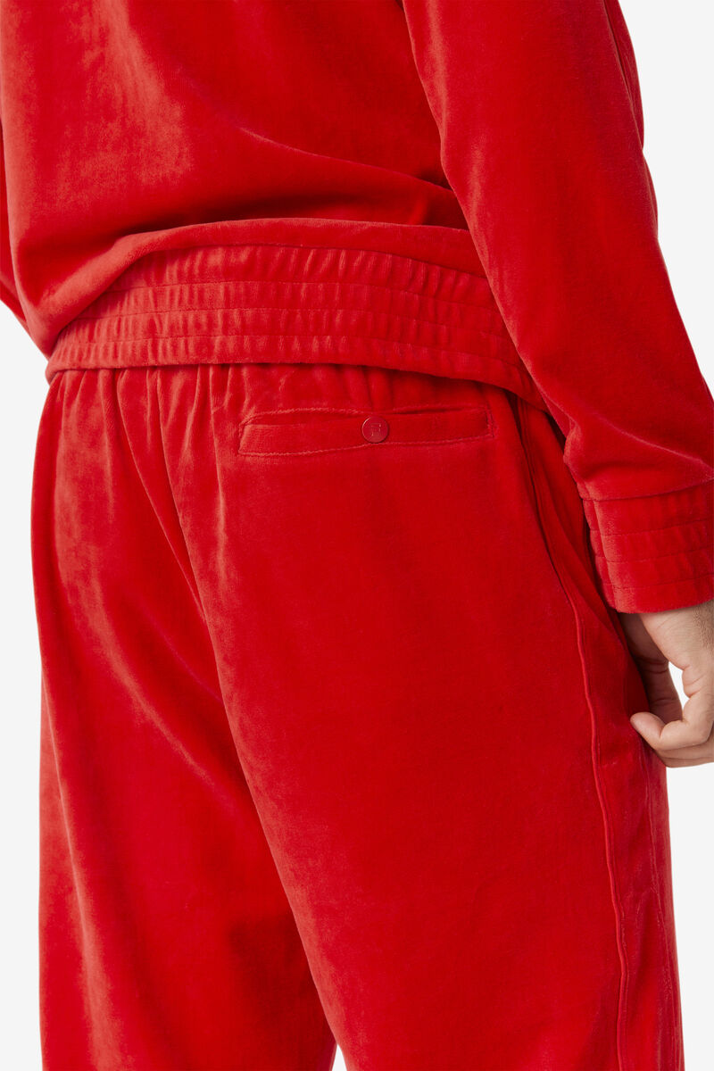 Fila Deverall Velour Pant Red | df9WpZaWSA3