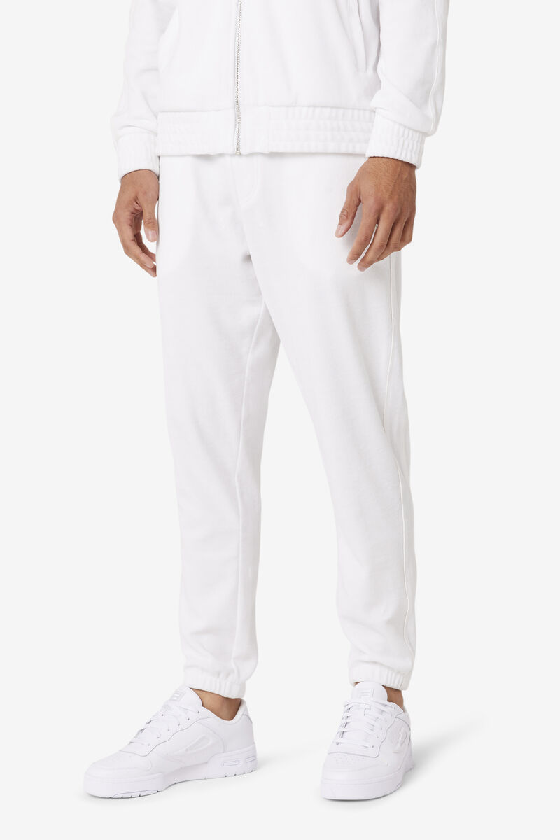 Fila Deverall Velour Pant White | tRdWEJlmwLX