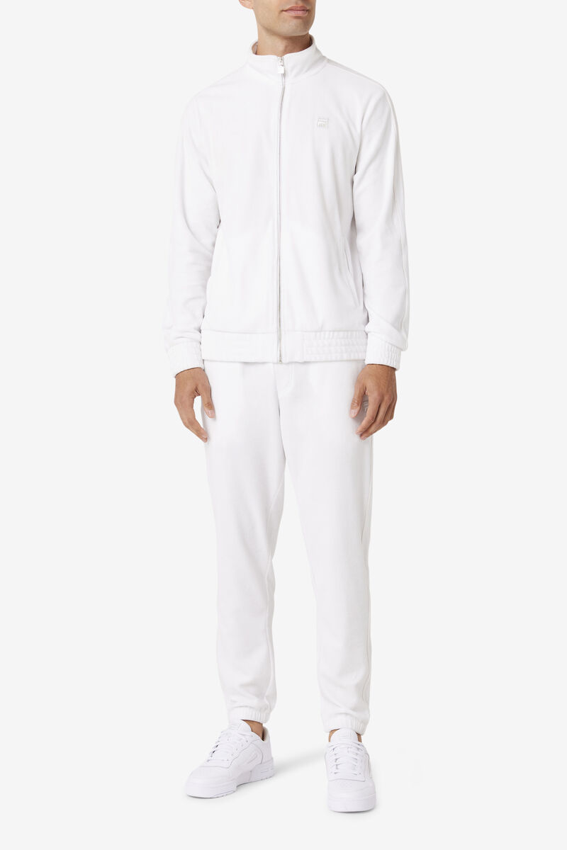 Fila Deverall Velour Pant White | tRdWEJlmwLX