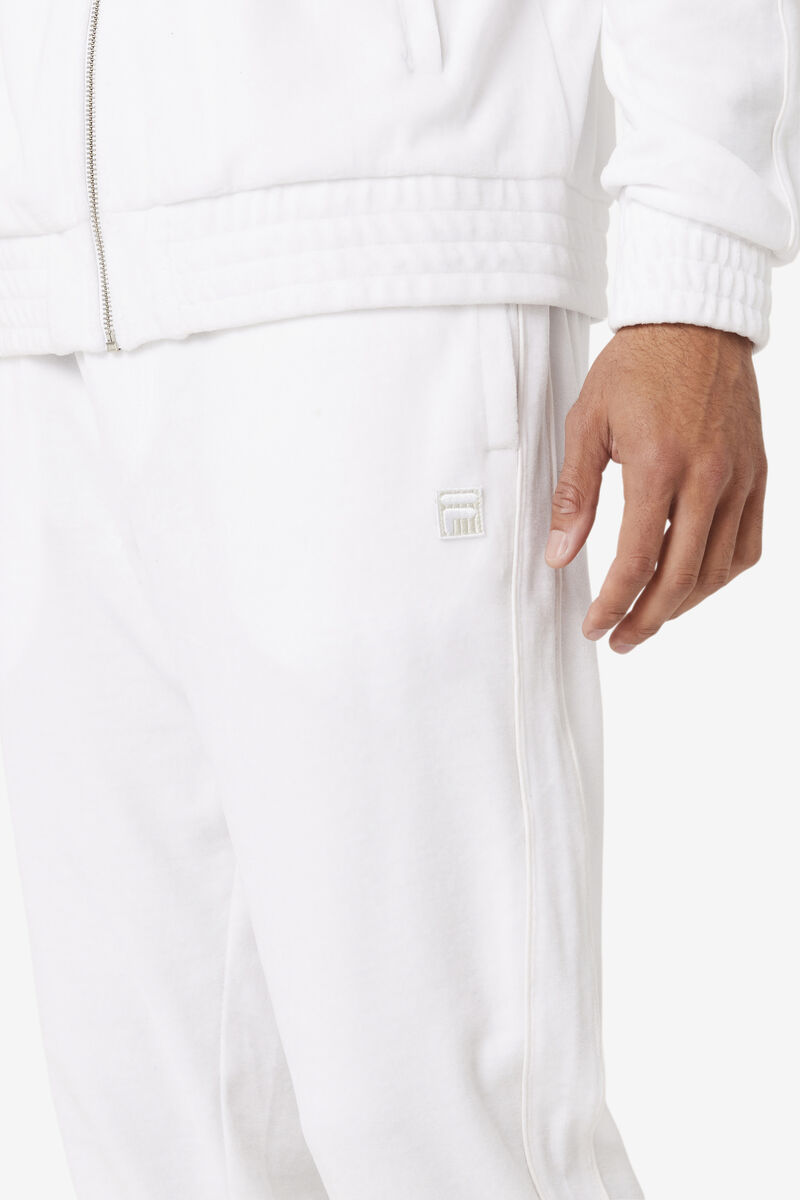 Fila Deverall Velour Pant White | tRdWEJlmwLX